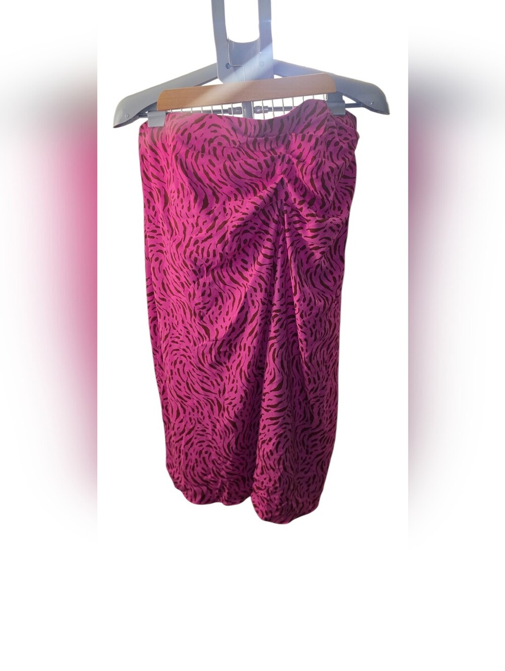 Nine West Pink and Brown Zebra-Print Dress